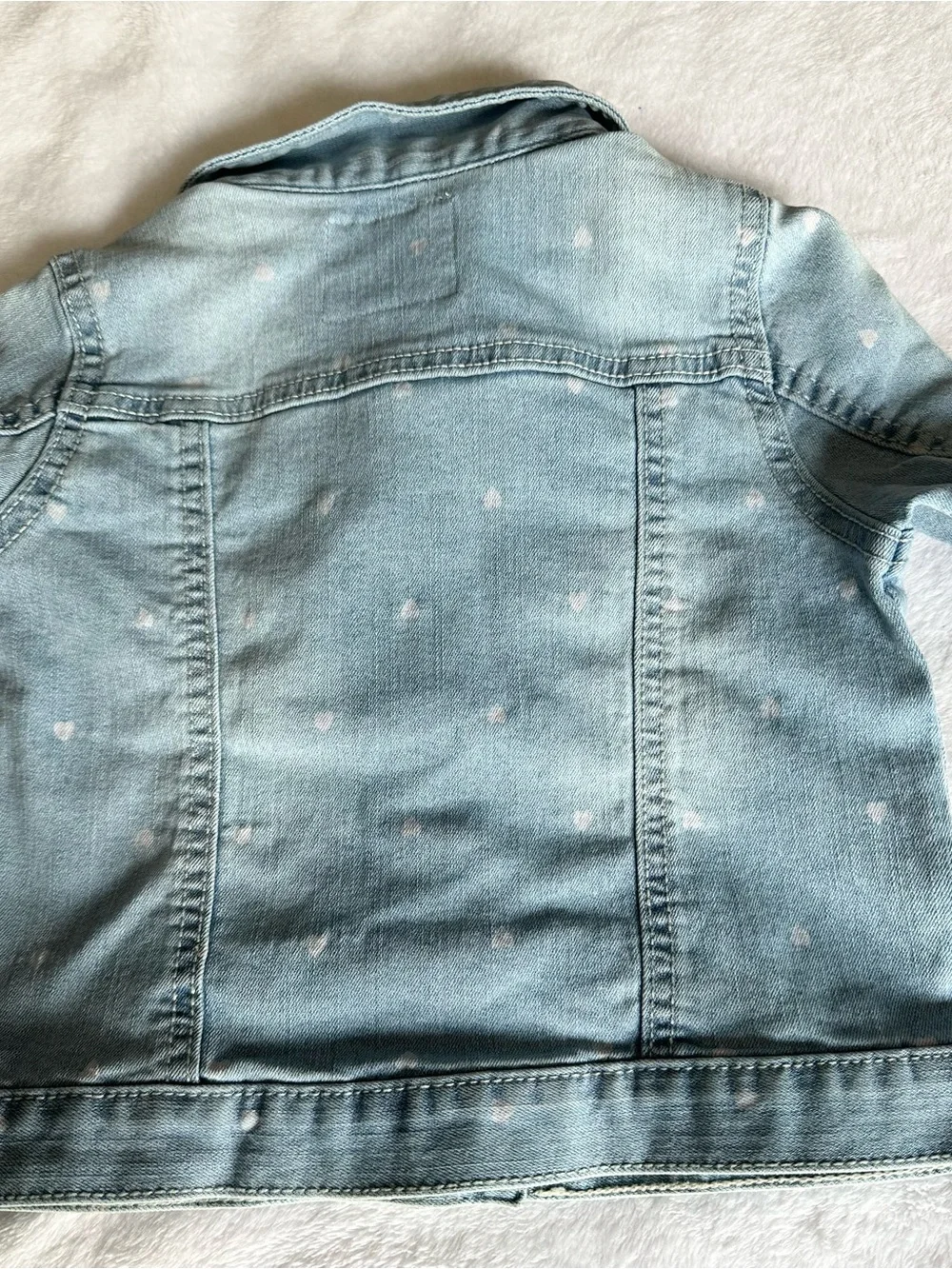 OshKosh B'gosh Light Blue Denim Jacket with Tiny Heart Details